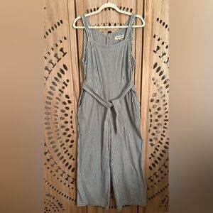 Madewell Muralist Sleeveless Cotton Wide Leg Jumpsuit
